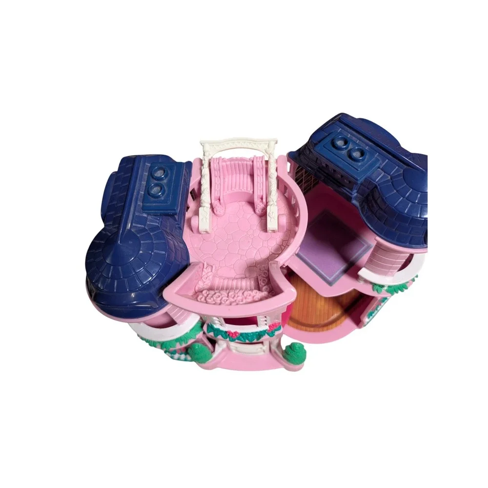 Fisher Price Sweet Streets Pink Blue Victorian Dollhouse Folding Playset 2001